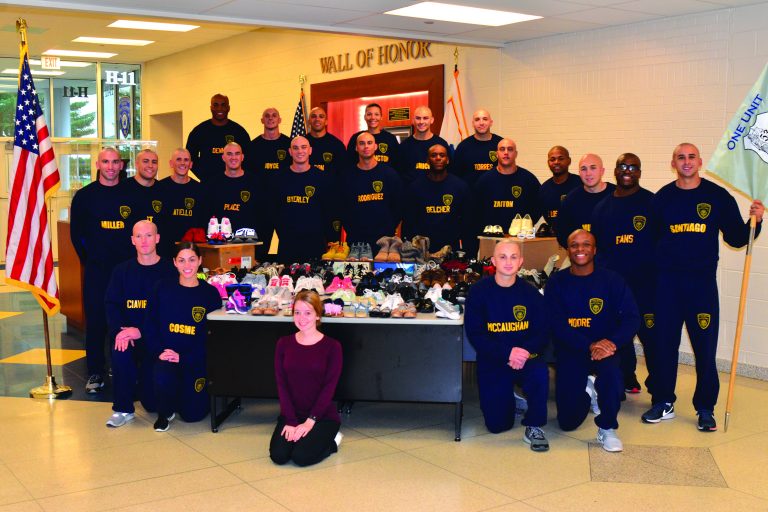 Police Academy class supports shoe drive fundraiser