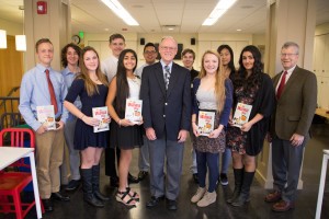 Wawa Vice Chairman Howard Stoeckel discusses leadership with Moorestown Friends Students