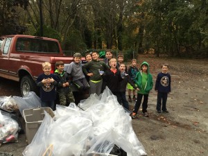Haddonfield Cub Scouts Pack 65 round of the year with some community service