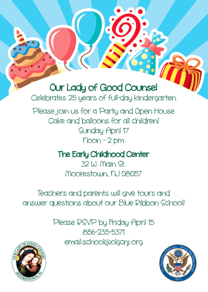 Our Lady of Good Counsel celebrate’s Early Childhood Center 25th April 17