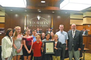 Voorhees Middle School Trailblazers Club honored by Camden County Freeholders