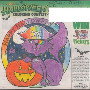 Voorhees Sun Halloween Coloring Contest Winners