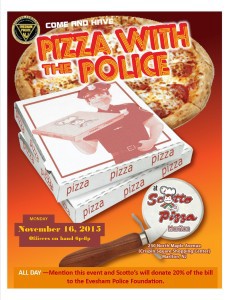 Evesham Police invite public to ‘Pizza with the Police’ event Nov. 16