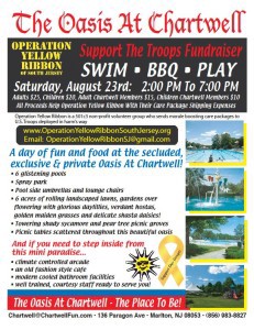 Operation Yellow Ribbon Pool Party-BBQ fundraiser set for Aug. 23 at Chartwell Swim Club