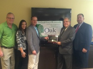 Evesham Education Foundation thanks Oak Mortgage Company for support