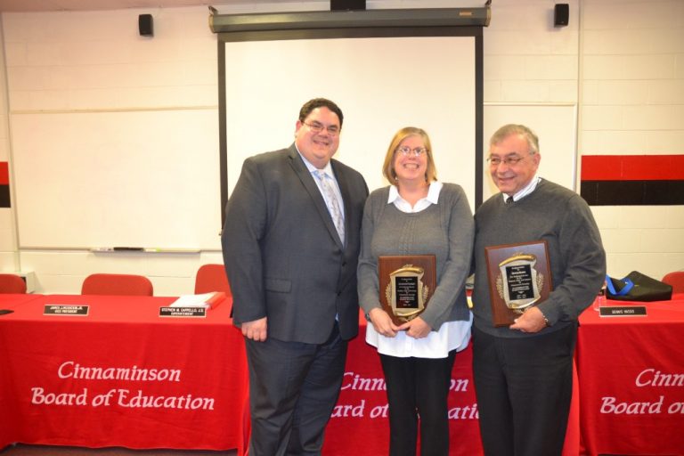 Cinnaminson BOE members honored at final meeting