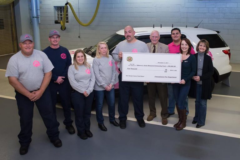 Cinnaminson Fire Dept ‘smashes’ breast cancer fundraising goal