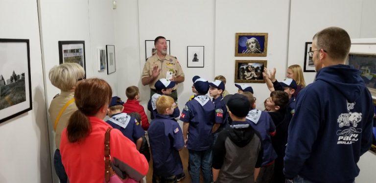 Cub Scout Troop 244 visits Old Town Hall