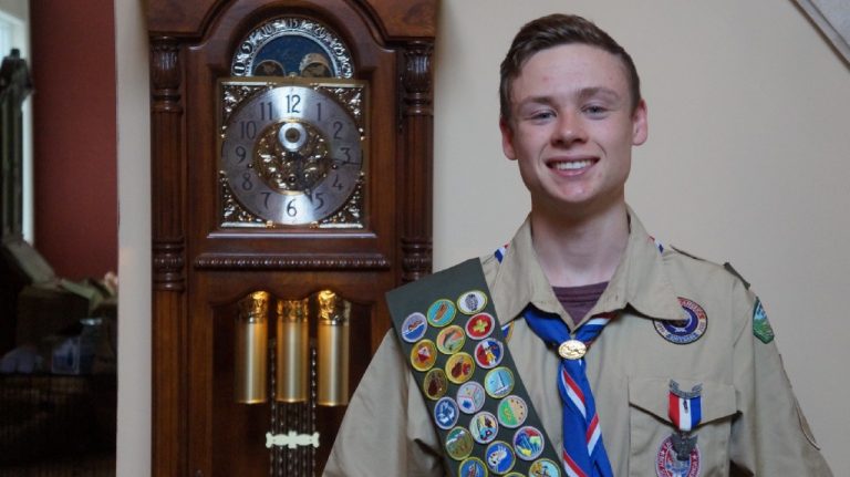 18-year-old Medford resident and Boy Scout Brad Devlin earns Eagle Scout Status