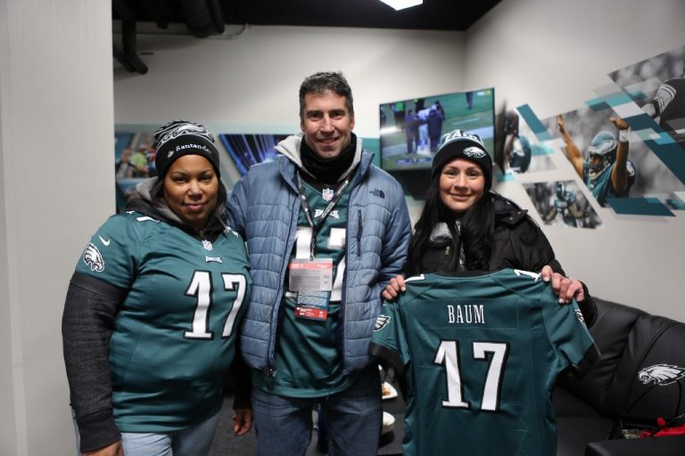 Mt. Laurel resident recently honored as a ‘Santander Community Quarterback’ at Eagles game
