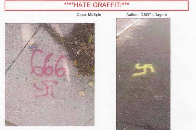 Vandals paint swastikas, demonic symbols, racial slurs in Palmyra Extension area of Cinnaminson