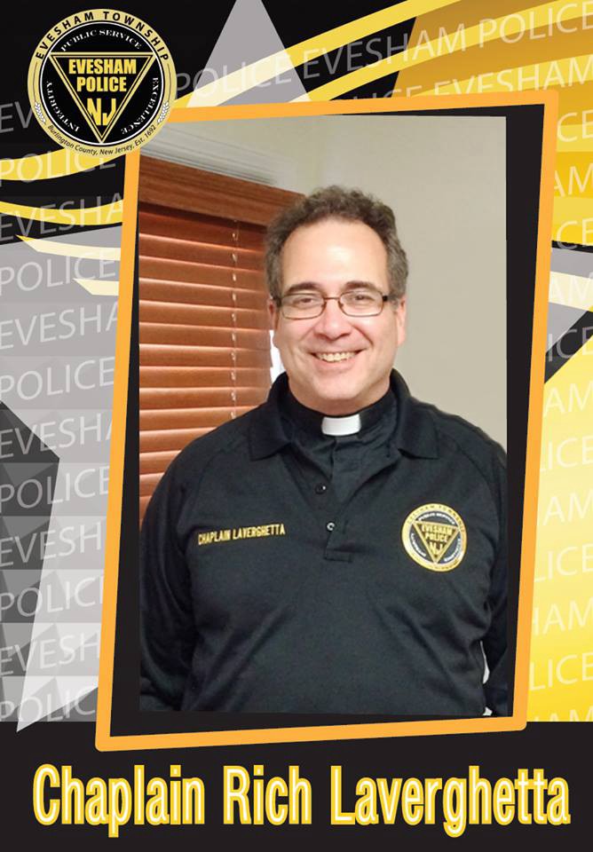 Evesham Police highlight Police Chaplain Monsignor Rich LaVerghetta on department Facebook page