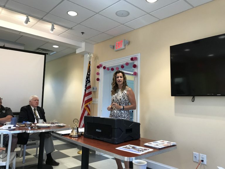 Medford School District Business Administrator gets sworn in as Medford Rotary’s newest member