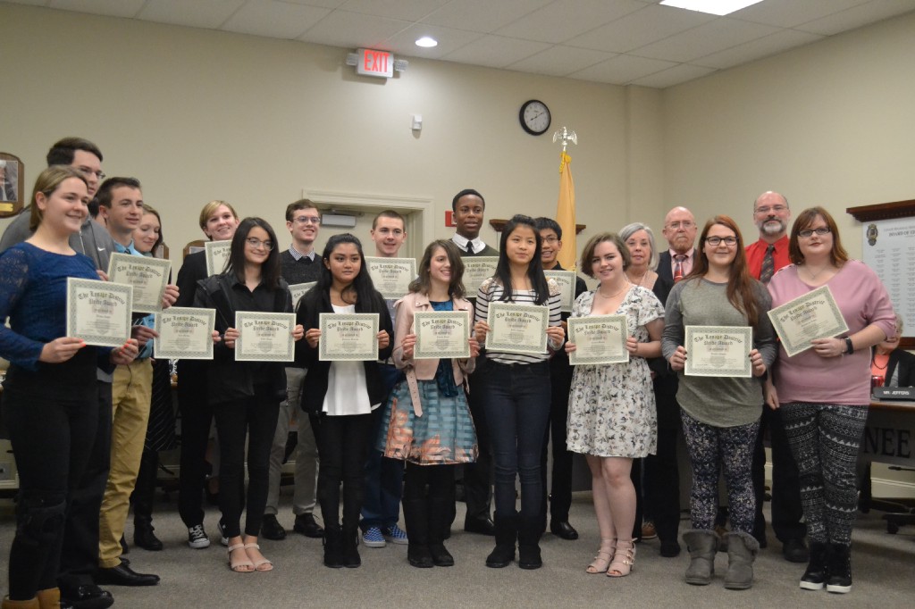 Lenape Regional High School District Board of Education honors Lenape