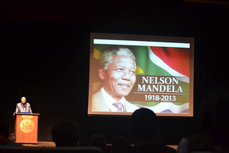 Former bodyguard to Nelson Mandela speaks at Lenape High School