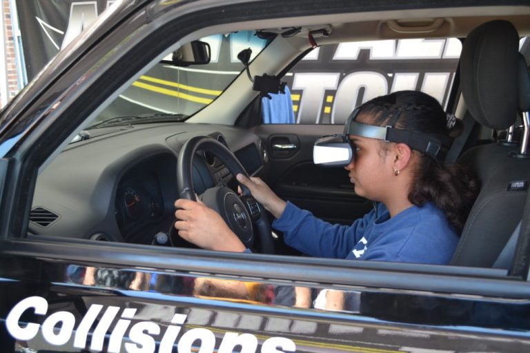 Burlington Township High School students get virtual driving lesson