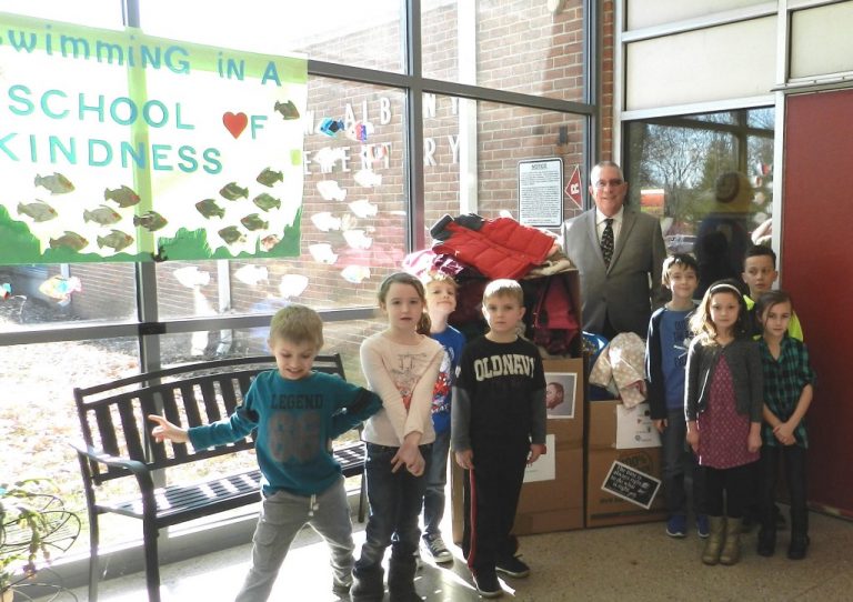 New Albany School collects winter clothing in honor of MLK