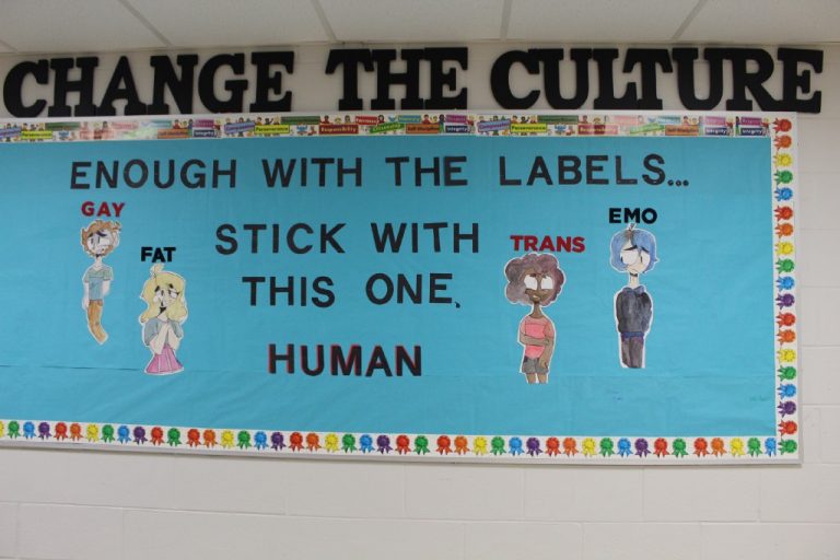 Eighth-graders promote positivity, acceptance with anti-bullying posters
