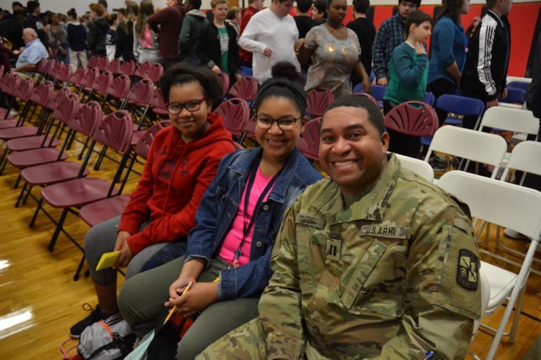 CMS students honor veterans with annual Take a Veteran to School Day