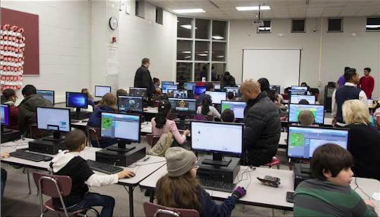 Students attend Coding Night events at schools throughout Lenape Regional High School District