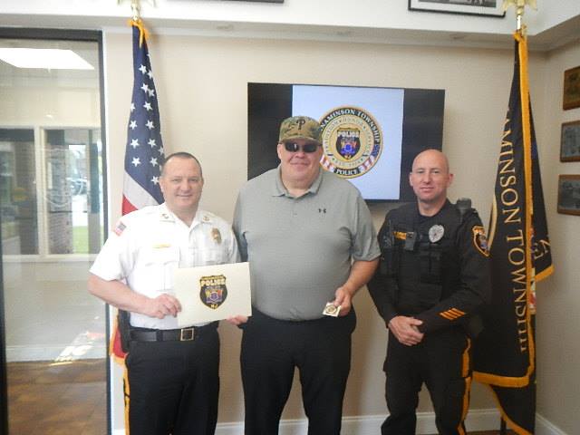 Cinnaminson Police presents resident with Citizen Citation Award