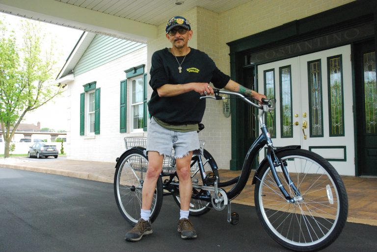 Resident receives bike donation