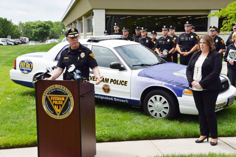 Evesham Township partners with HERO Campaign to promote use of designated drivers through Highway HEROES initiative