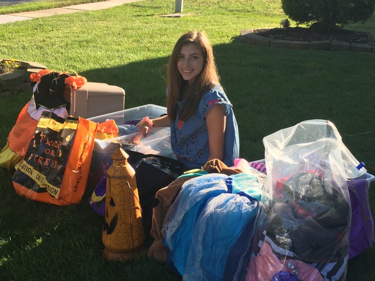 Student donates costumes to Gloucester Township elementary school