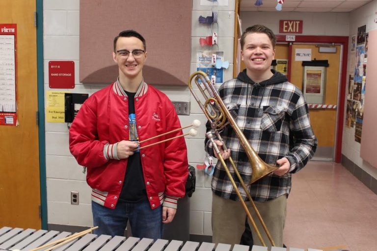 DiGiamarino, Wall named to the state symphonic band, orchestra