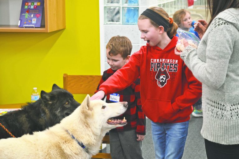 Howling Woods Farms visits Cinnaminson Library to dispel myths about wolves
