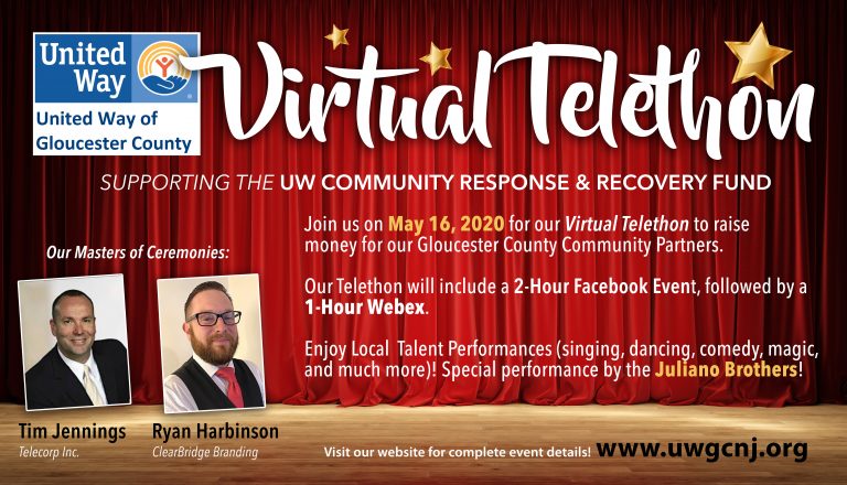 United Way of Gloucester County hosting virtual telethon on May 16