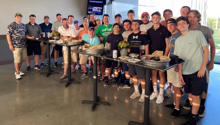 Dads send off grads with guys’ night of golf