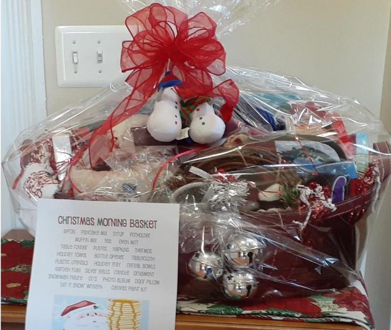 Friends of Marie Fleche Memorial Library selling raffle tickets for ‘Christmas Morning Basket’