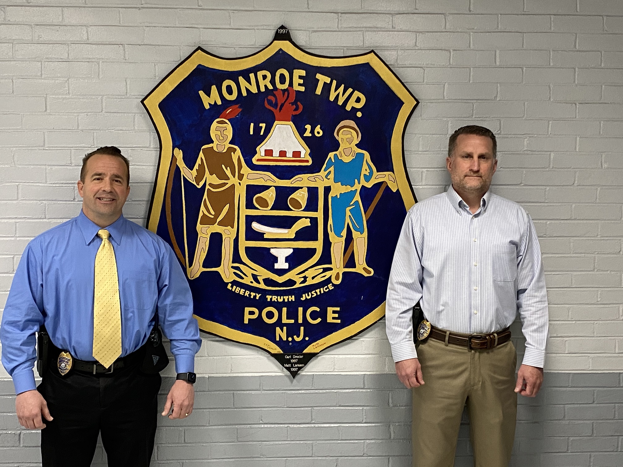 Monroe police new chief and deputy The Sun Newspapers