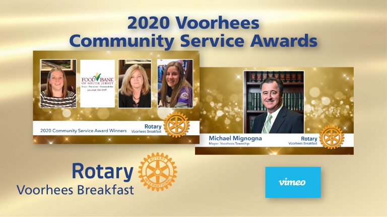Voorhees Breakfast Rotary Club shares Community Service Awards video