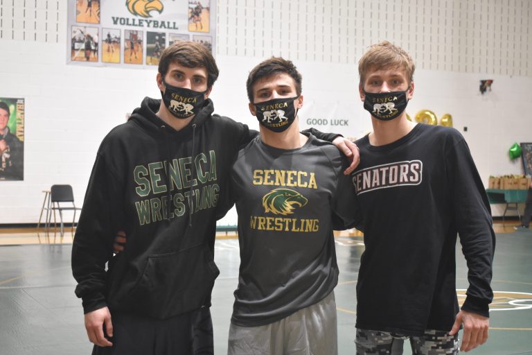 Seneca wrestling trio looks toward 100 career wins