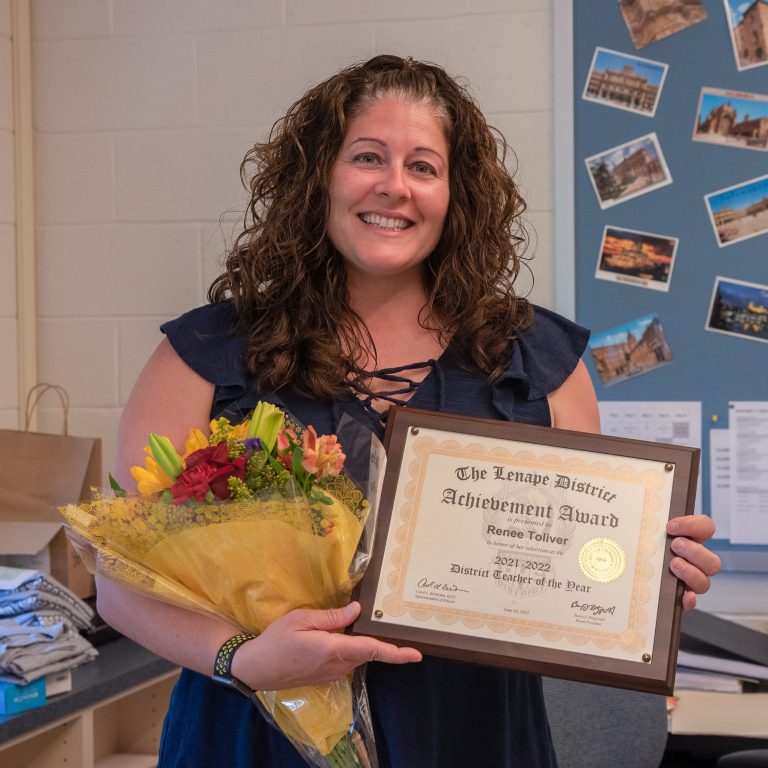 Renée Toliver named Lenape Regional High School District teacher of the year