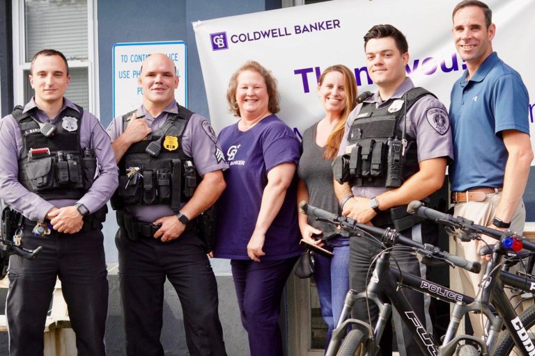 Borough-based real estate office helps Collingswood cops with bike donation
