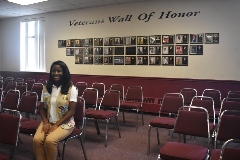 Voorhees Girl Scout unveils veterans wall in Lawnside