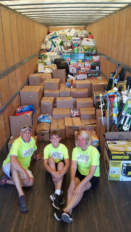 Tractor-Trailer Challenge collects relief supplies