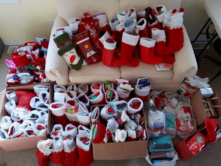 West Berlin resident collects donations for Christmas stockings