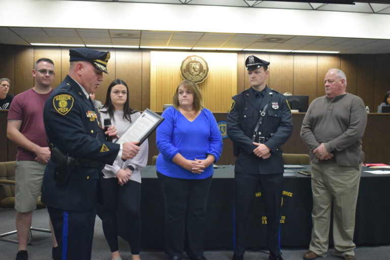Police officer and chaplains sworn in at Oct. 25 council meeting