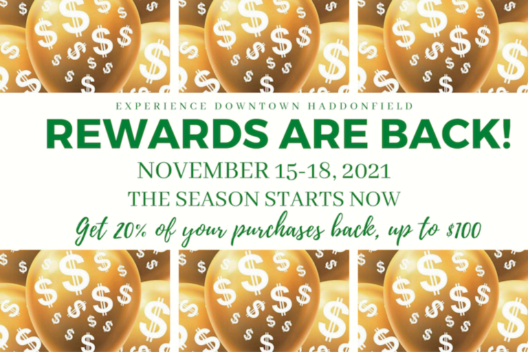 Downtown Haddonfield’s pre-holiday rewards promotion returns  Nov. 15 to 18