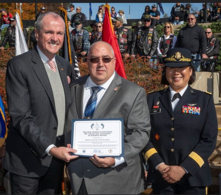 RCSJ receives governor’s “We Value Our Veterans” academia award