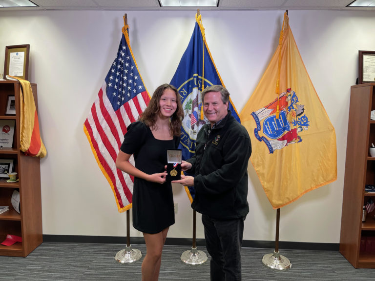 Eastern student receives Congressional Gold Medal Award from Donald Norcross