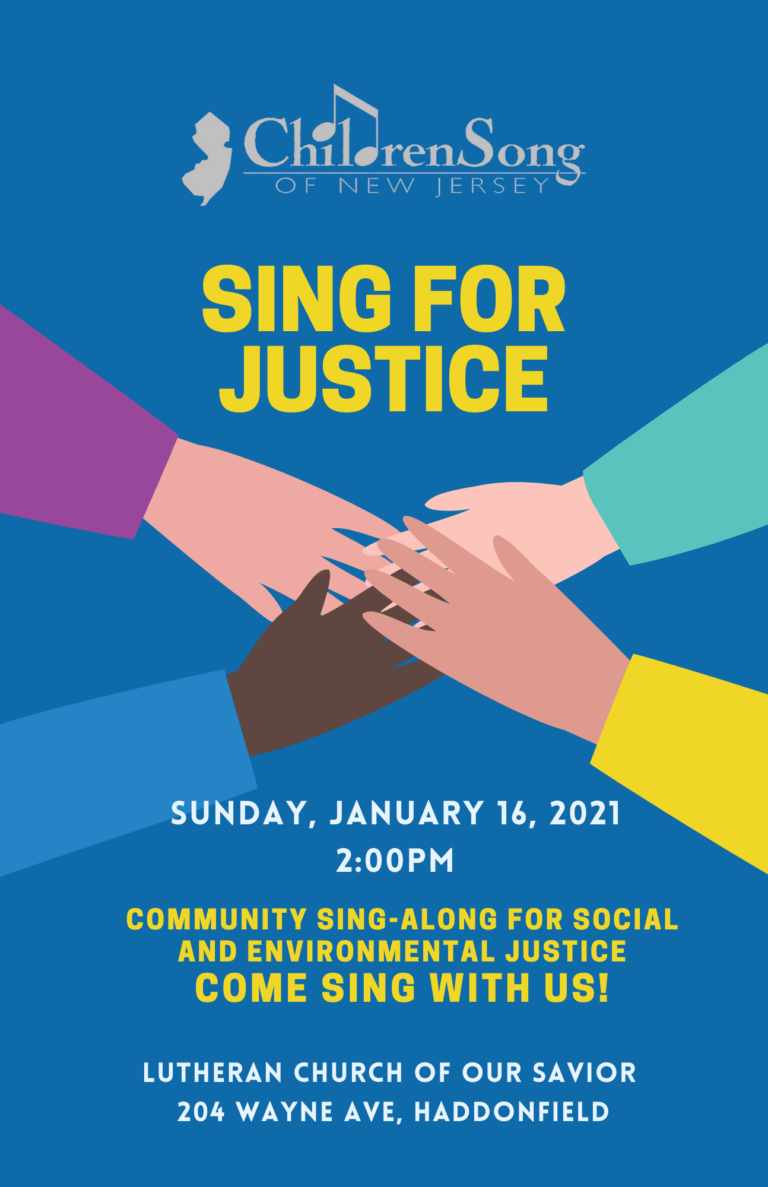 ChildrenSong invites community to Sing for Justice in January