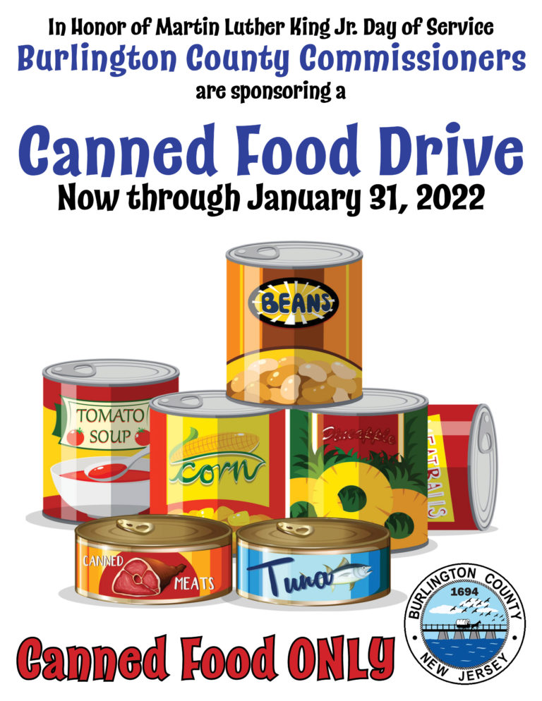 Burlington County holds canned food drive through January