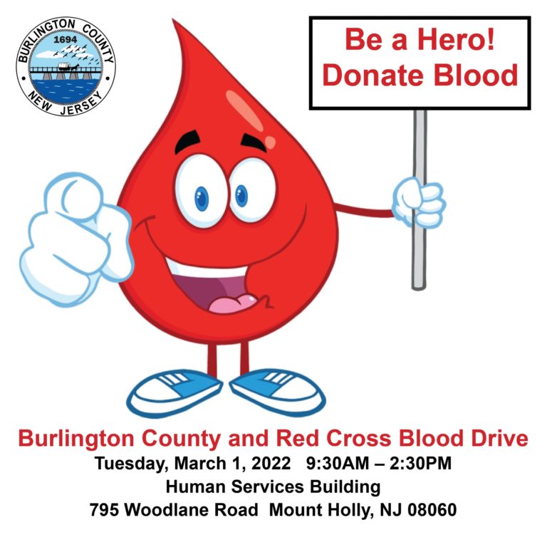 Burlington County partnering with American Red Cross to hold blood drive