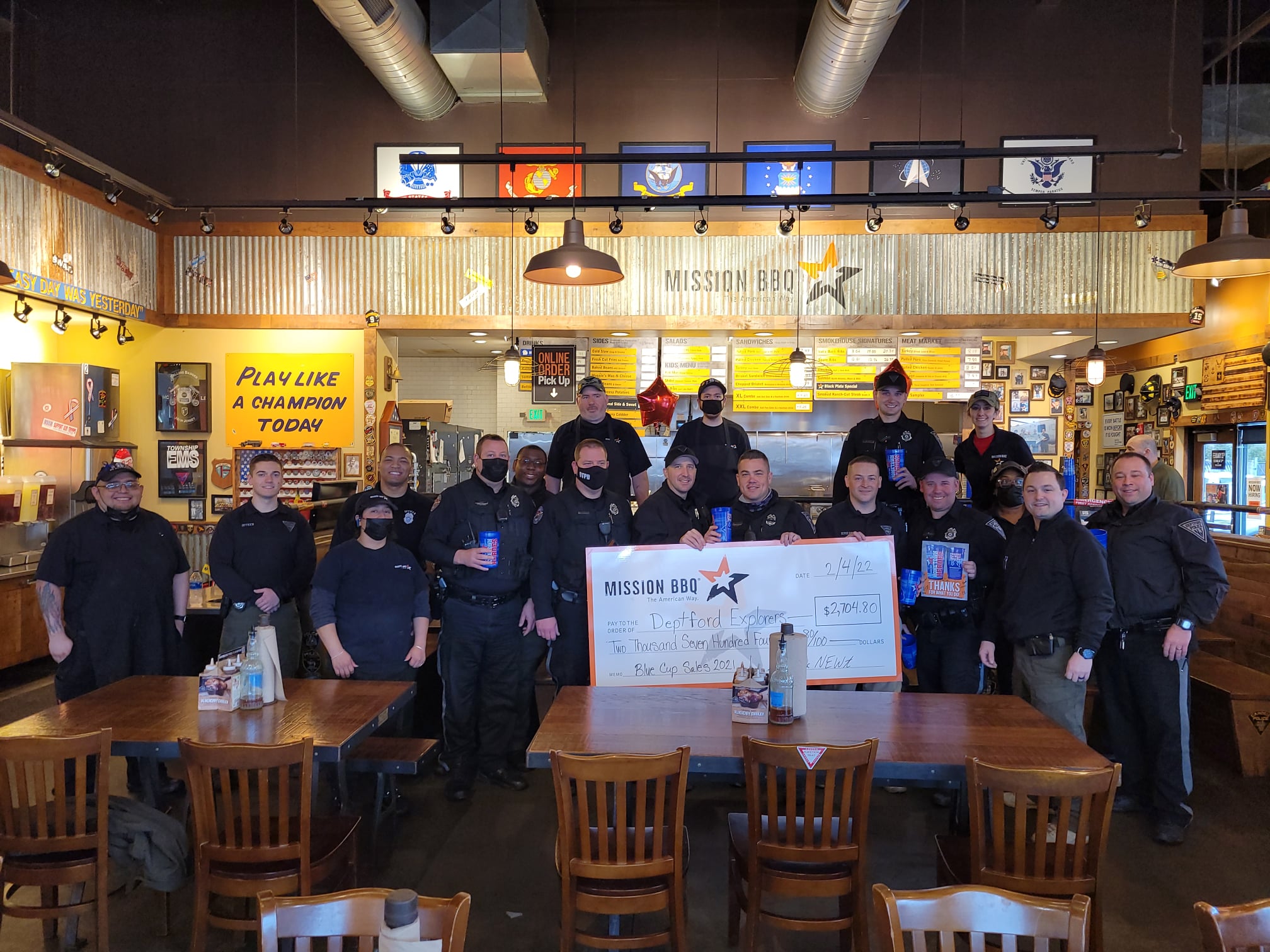 Mission BBQ donates to Deptford Police Department The Sun Newspapers