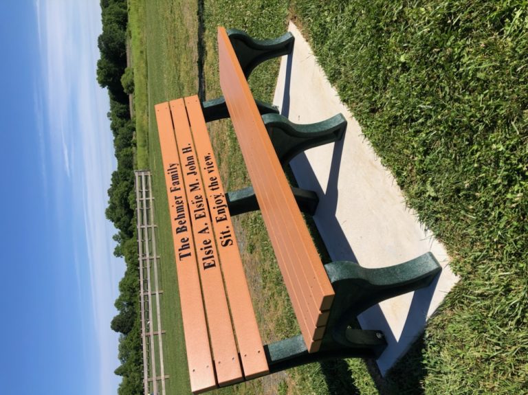New bench installed at Swedes Run Fields